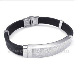 Bracciale In Gomma Di Titanio Da Uomo