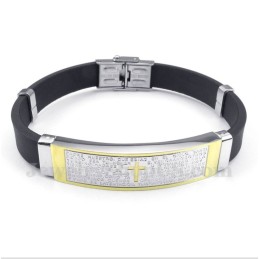 Bracciale In Gomma Di Titanio Da Uomo