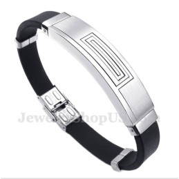 Bracciale In Gomma Di Titanio Da Uomo