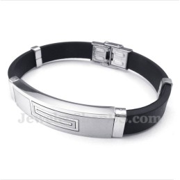 Bracciale In Gomma Di Titanio Da Uomo