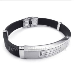 Bracciale In Gomma Di Titanio Da Uomo