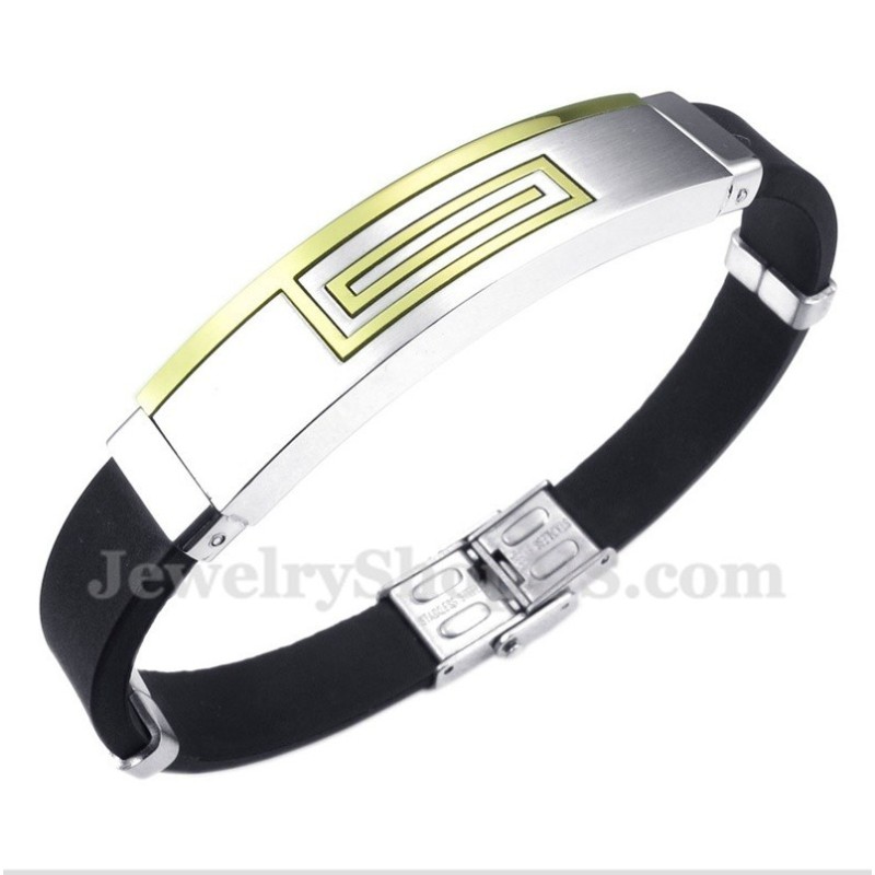 Bracciale In Gomma Di Titanio Da Uomo Bracciale In Gomma Di Titanio Da Uomo