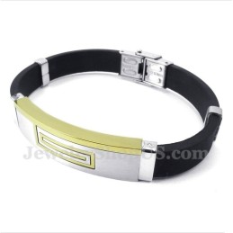 Bracciale In Gomma Di Titanio Da Uomo