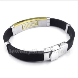 Bracciale In Gomma Di Titanio Da Uomo