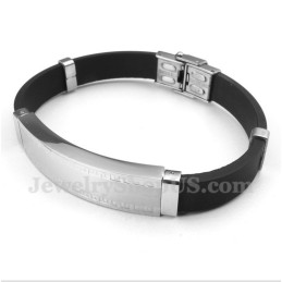 Bracciale In Gomma Di Titanio Da Uomo