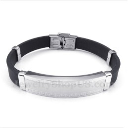 Bracciale In Gomma Di Titanio Da Uomo