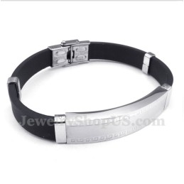 Bracciale In Gomma Di Titanio Da Uomo