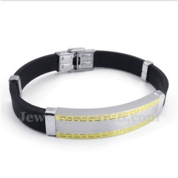 Bracciale In Gomma Di Titanio Da Uomo