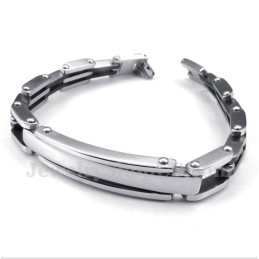 Bracciale Da Uomo In Titanio Nero
