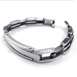 Bracciale Da Uomo In Titanio Nero