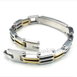Bracciale Da Uomo In Titanio Placcato Oro