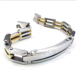Bracciale Da Uomo In Titanio Placcato Oro