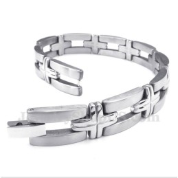 Bracciale Da Uomo Con Croce In Titanio