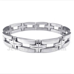 Bracciale Da Uomo Con Croce In Titanio