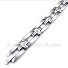 Bracciale Da Uomo Con Croce In Titanio