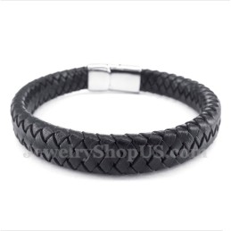 Bracciale In Pelle Di Titanio Da Uomo