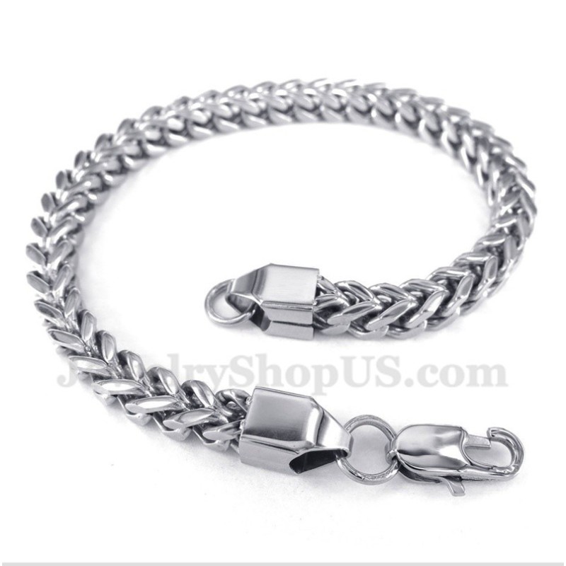 Bracciale In Titanio Argento Da Uomo Bracciale In Titanio Argento Da Uomo