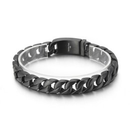 Bracciale In Titanio Nero Da Uomo In Vendita