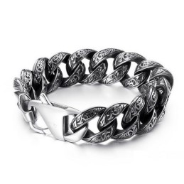 Bracciale Da Uomo Alla Moda In Titanio Con Chiusura Multi-Anello