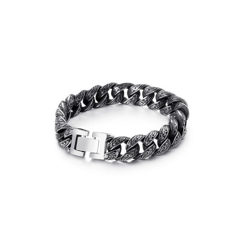 Bracciale Da Uomo Alla Moda In Titanio Con Chiusura Multi-Anello Bracciale Da Uomo Alla Moda In Titanio Con Chiusura Multi-Anello