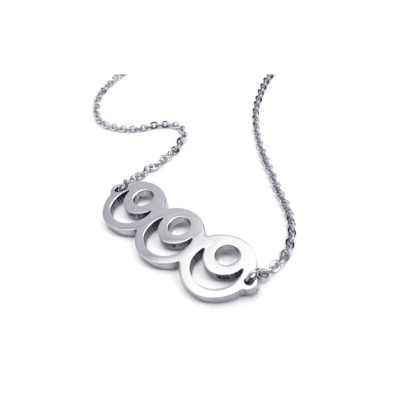 Collana Alla Moda In Argento Titanio Da 15,7 Pollici Collana Alla Moda In Argento Titanio Da 15,7 Pollici