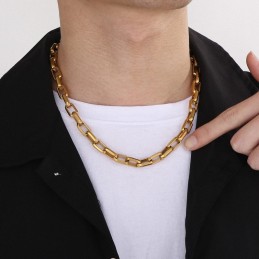 Bracciale Quadrato In Titanio Rock Hip-Hop Per Uomo