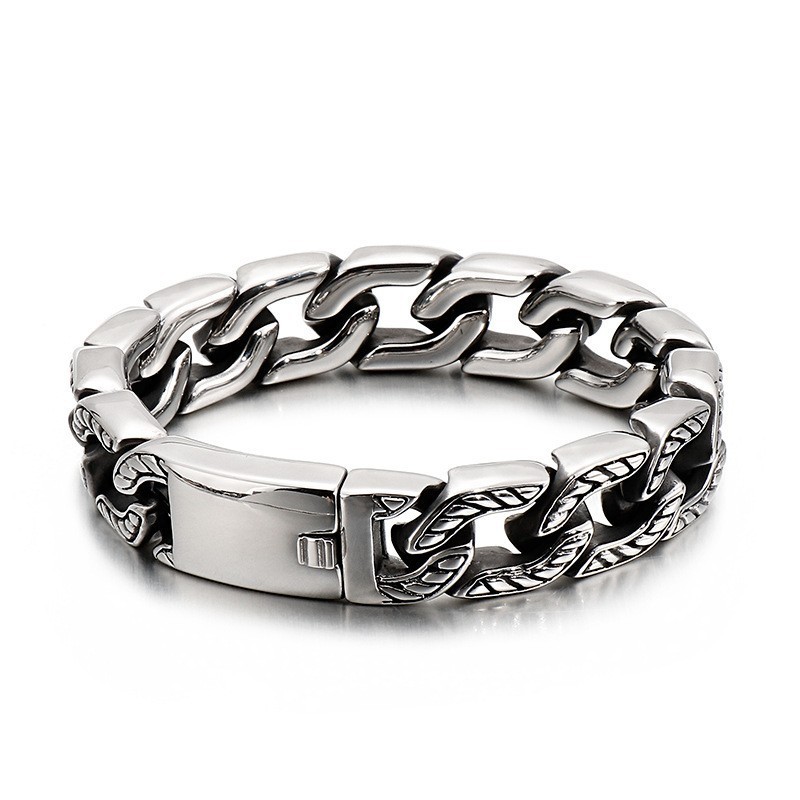 Bracciale Con Teschio In Titanio, Elegante Gioiello Alla Moda In Titanio Da Uomo Bracciale Con Teschio In Titanio, Elegante Gioiello Alla Moda In Titanio Da Uomo