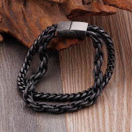 Bracciale Da Uomo In Titanio A Doppio Strato