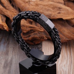 Bracciale Da Uomo In Titanio A Doppio Strato