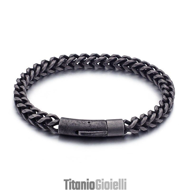 Bracciale Da Uomo In Titanio, Stile Retrò Hip Hop, Alla Moda, Per Ragazzi