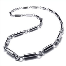 Collana Con Cilindro In Titanio Da 19,7 Pollici