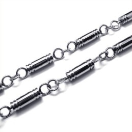 Collana Con Cilindro In Titanio Da 21,7 Pollici