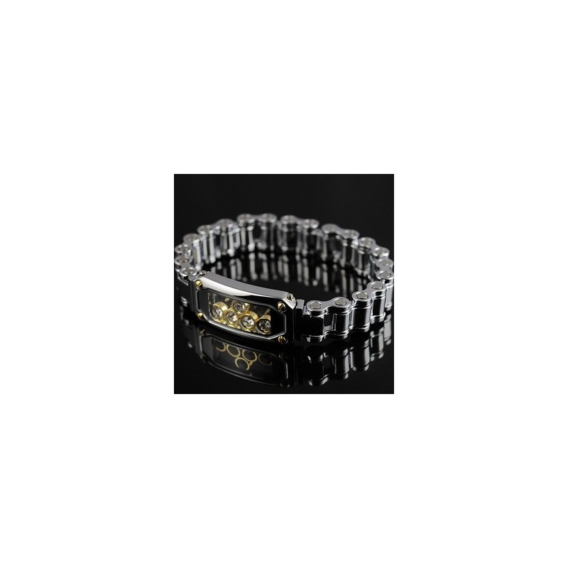 Braccialetti Da Uomo In Titanio Con Diamanti Braccialetti Da Uomo In Titanio Con Diamanti
