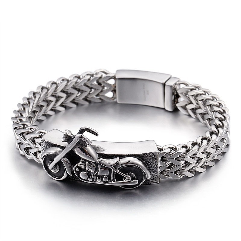 Motocicletta Motocicletta Nuovi Gioielli Braccialetti Vintage In Titanio Motocicletta Motocicletta Nuovi Gioielli Braccialetti Vintage In Titanio