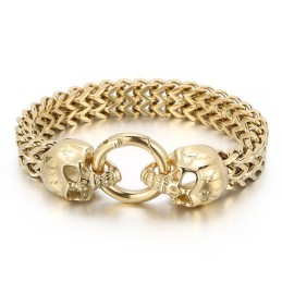Bracciale Da Uomo In Titanio Con Teschio Freddo