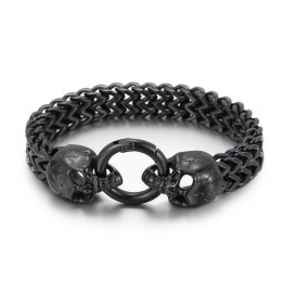 Bracciale Da Uomo In Titanio Con Teschio Freddo