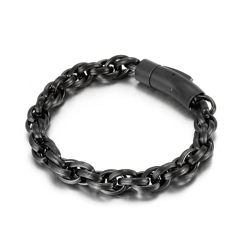 Bracciale Da Motociclista In Titanio, Semplice, Alla Moda E Chic, Per Uomo Bracciale Da Motociclista In Titanio, Semplice, Alla Moda E Chic, Per Uomo