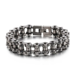 Bracciale Da Bicicletta In Titanio Con Gioielli, Stile Retrò Chic, Da Uomo