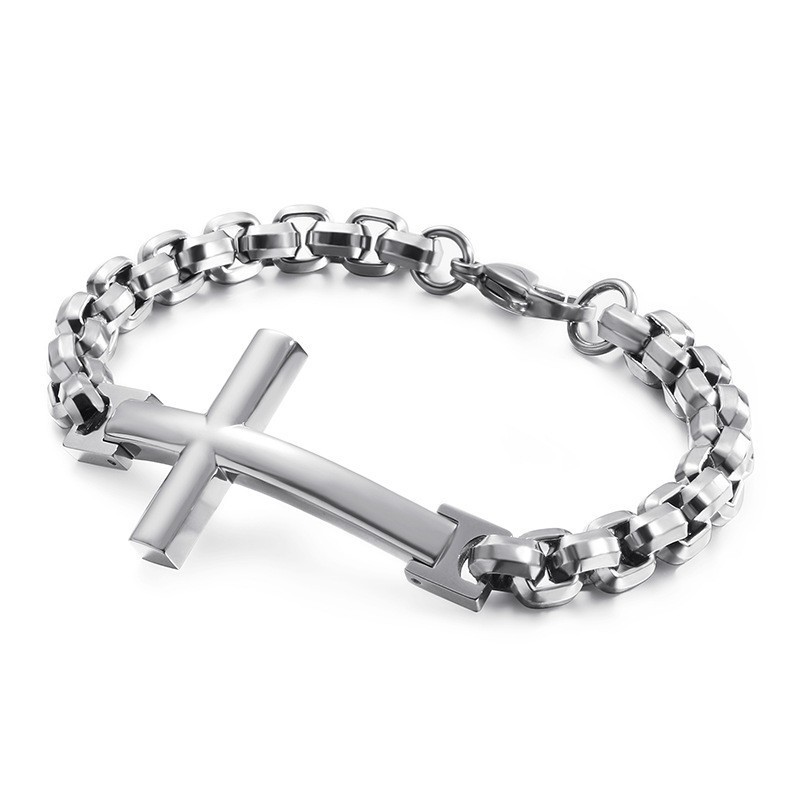 Bracciale Da Uomo In Titanio Tide Bracciale Da Uomo In Titanio Con Croce Quadrata Accessori Da Uomo Tide Bracciale Da Uomo In Titanio Tide Bracciale Da Uomo In Titanio Con Croce Quadrata Accessori Da Uomo Tide