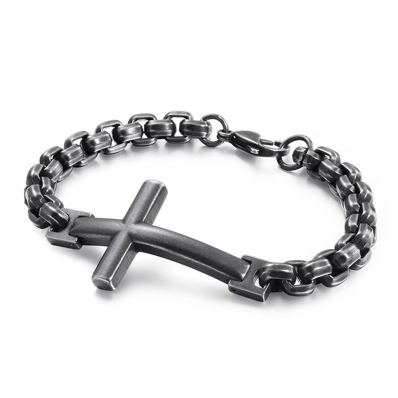 Bracciale Da Uomo In Titanio Tide Bracciale Da Uomo In Titanio Con Croce Quadrata Accessori Da Uomo Tide Bracciale Da Uomo In Titanio Tide Bracciale Da Uomo In Titanio Con Croce Quadrata Accessori Da Uomo Tide