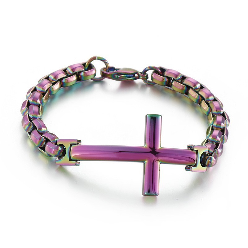 Bracciale Da Uomo In Titanio Tide Bracciale Da Uomo In Titanio Con Croce Quadrata Accessori Da Uomo Tide Bracciale Da Uomo In Titanio Tide Bracciale Da Uomo In Titanio Con Croce Quadrata Accessori Da Uomo Tide