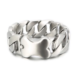 Nuovo Braccialetto Cubano Cool Bones Bracciale Da Uomo
