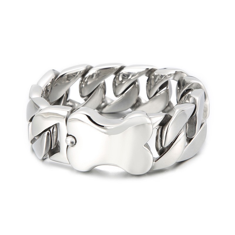 Nuovo Braccialetto Cubano Cool Bones Bracciale Da Uomo Nuovo Braccialetto Cubano Cool Bones Bracciale Da Uomo