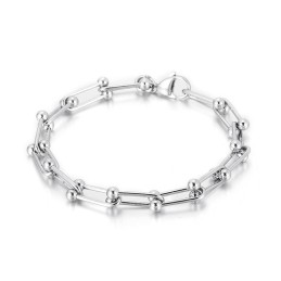 Bracciale Con Fibbia A Ferro Di Cavallo In Titanio Da Uomo E Da Donna, Con Fibbia A Forma Di U