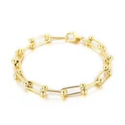 Bracciale Con Fibbia A Ferro Di Cavallo In Titanio Da Uomo E Da Donna, Con Fibbia A Forma Di U