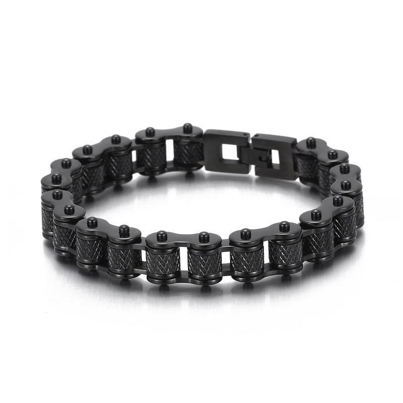 Bracciale In Titanio Rock & Roll Hip Hop Da Uomo Bracciale In Titanio Rock & Roll Hip Hop Da Uomo