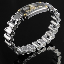 Braccialetti Da Uomo In Titanio Con Diamanti