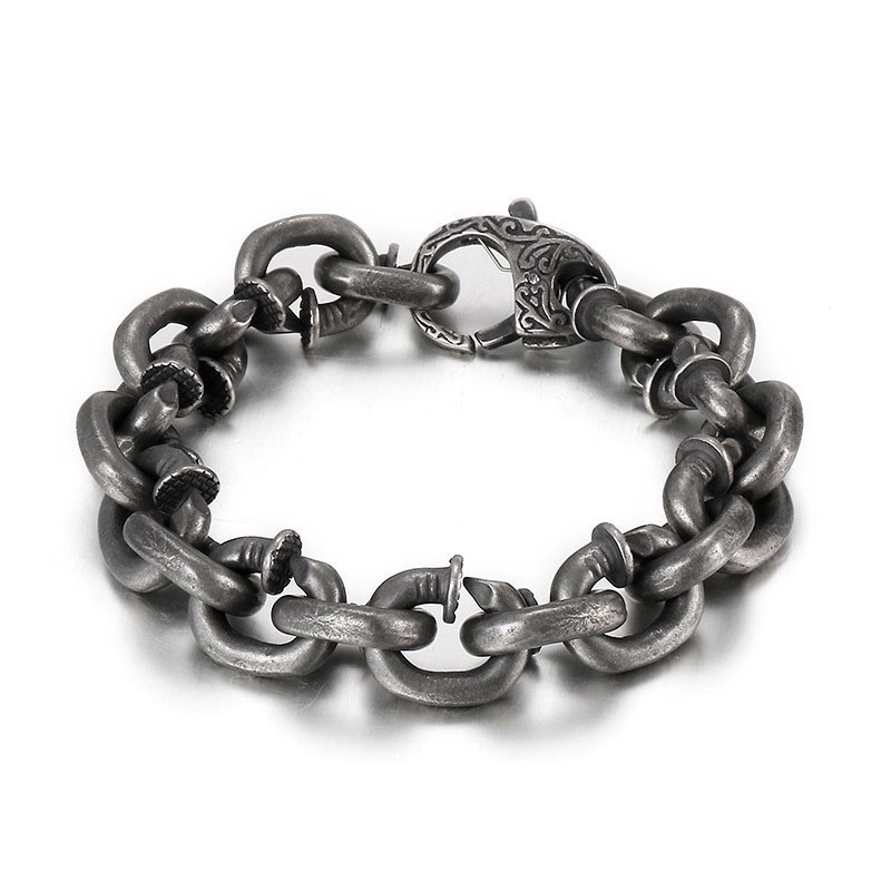 Bracciale Vintage In Titanio Da Uomo Bracciale Vintage In Titanio Da Uomo