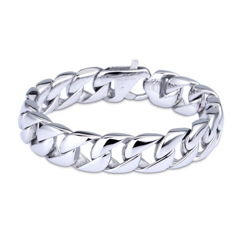 Bracciale Da Uomo In Titanio Annerito Con Catena Da Uomo Bracciale Da Uomo In Titanio Annerito Con Catena Da Uomo