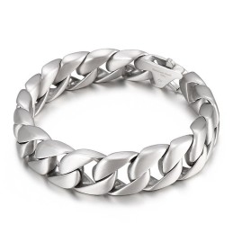 Bracciale Da Uomo In Titanio Nero Con Catena Da Uomo